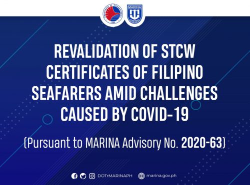 MARINA Releases Updated Guidelines On Revalidation Of STCW Certificates ...