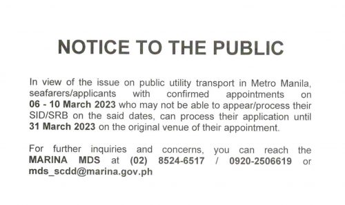 NOTICE TO THE PUBLIC_March2023